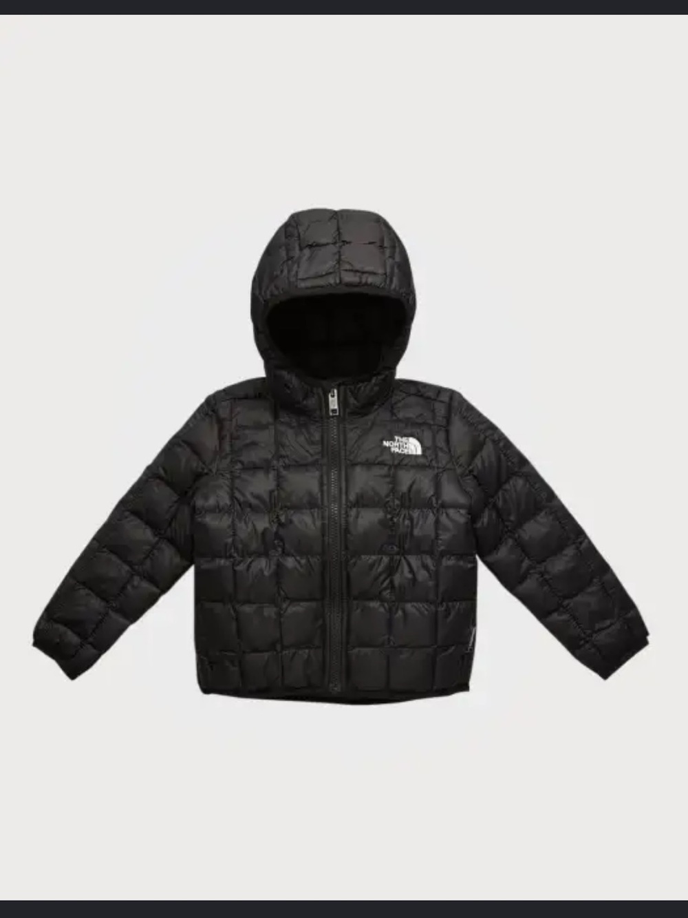 The North Face Black Hooded Quilted Puffer Jacket Toddler size 3